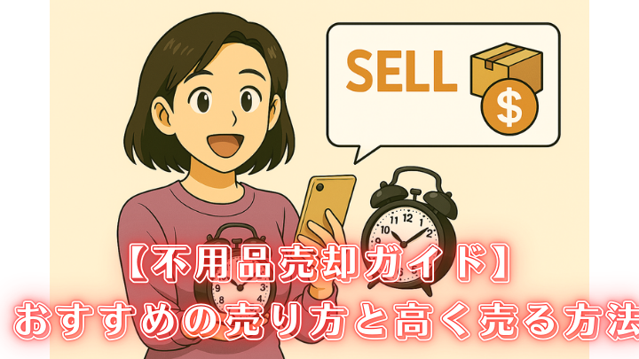 不用品 売り方 高く売る