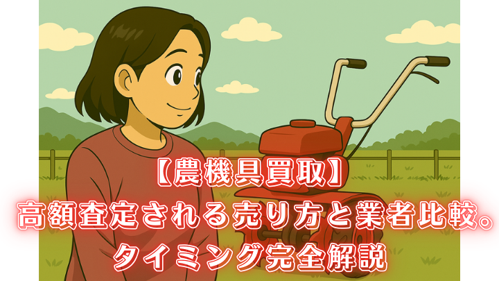 農機具 買取 高額査定