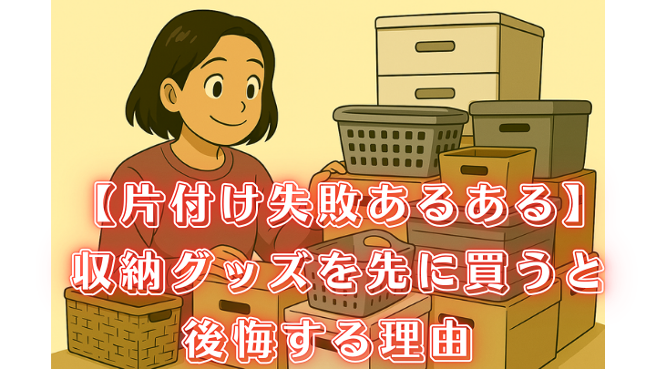 片付け 失敗 収納グッズ