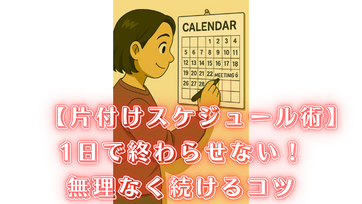 片付け スケジュール 続ける コツ