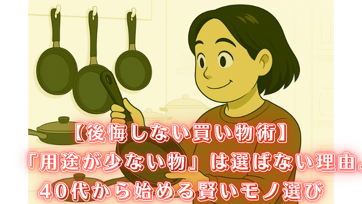 片付け 買い物術 用途 少ない物