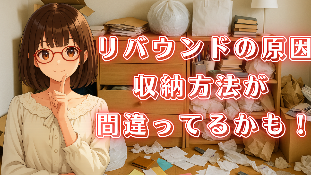 片付けたのに散らかる