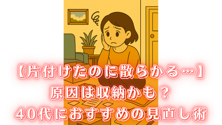 片付けたのに散らかる