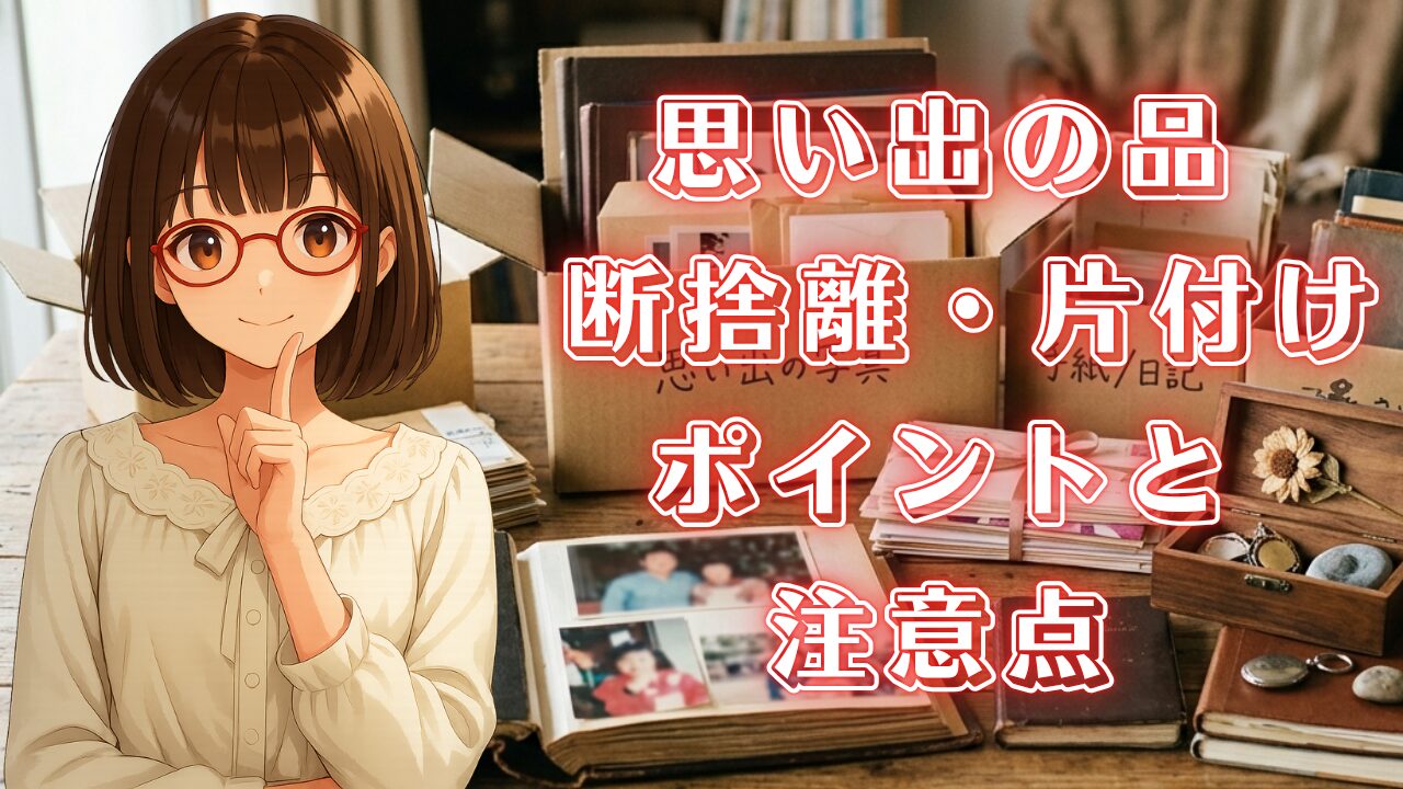 思い出の品 断捨離 片付け