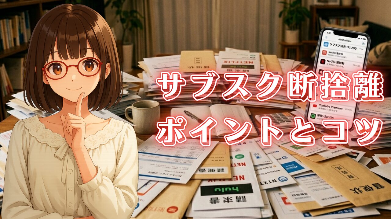 サブスク 断捨離 片付け 解約