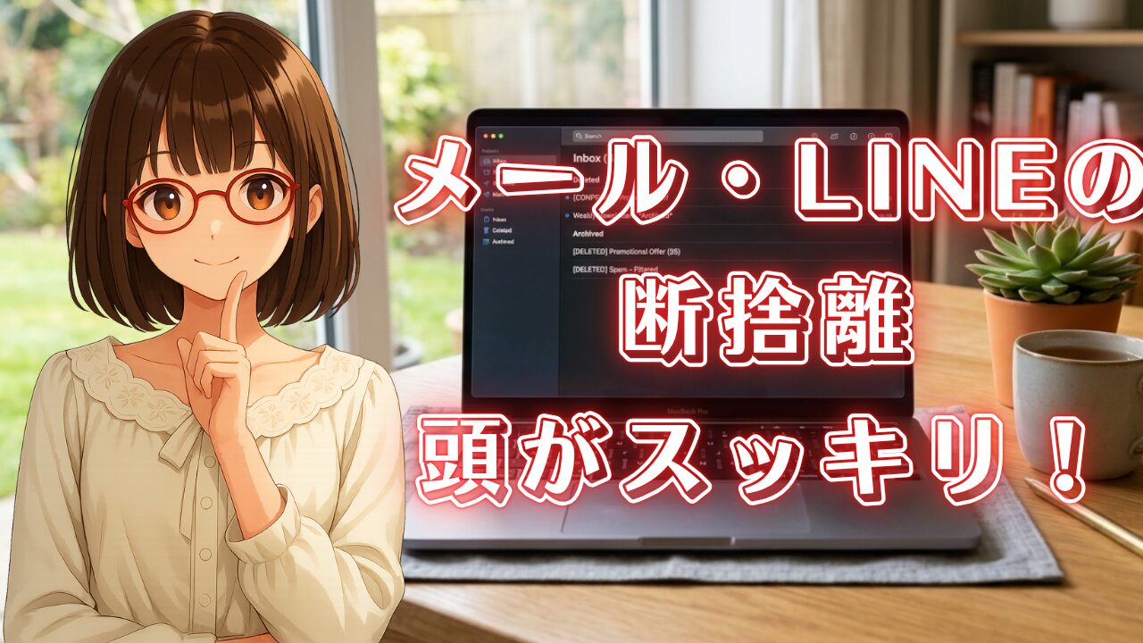 メール ライン 断捨離 片付け