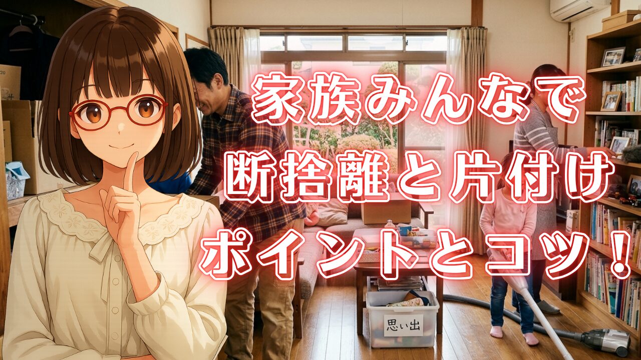 家族 片付け 断捨離