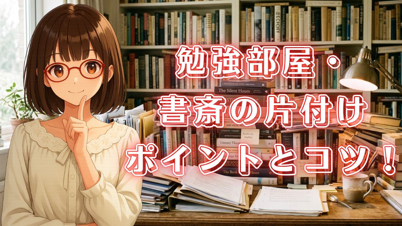 書斎 勉強部屋 仕事部屋 片付け 断捨離