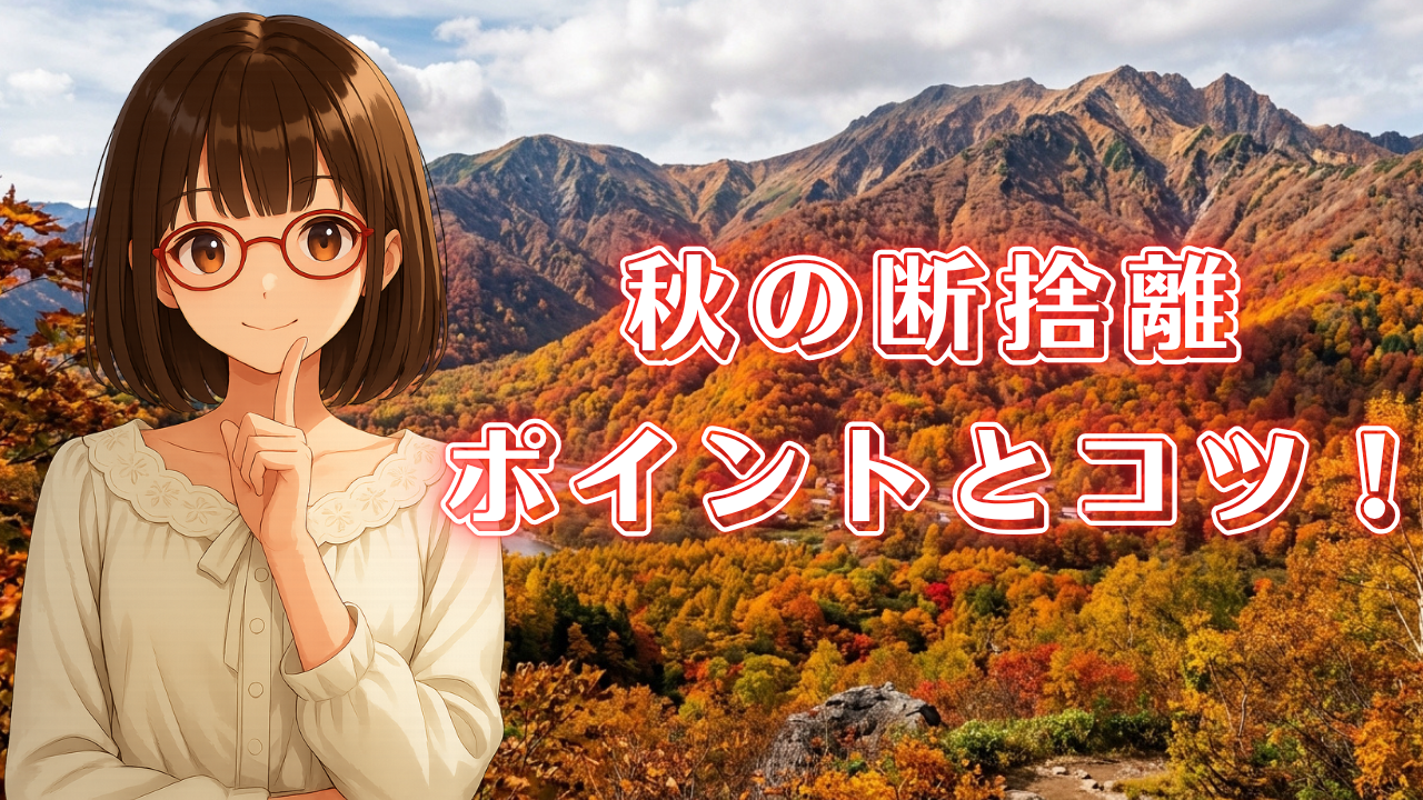 秋 断捨離 コツ やり方
