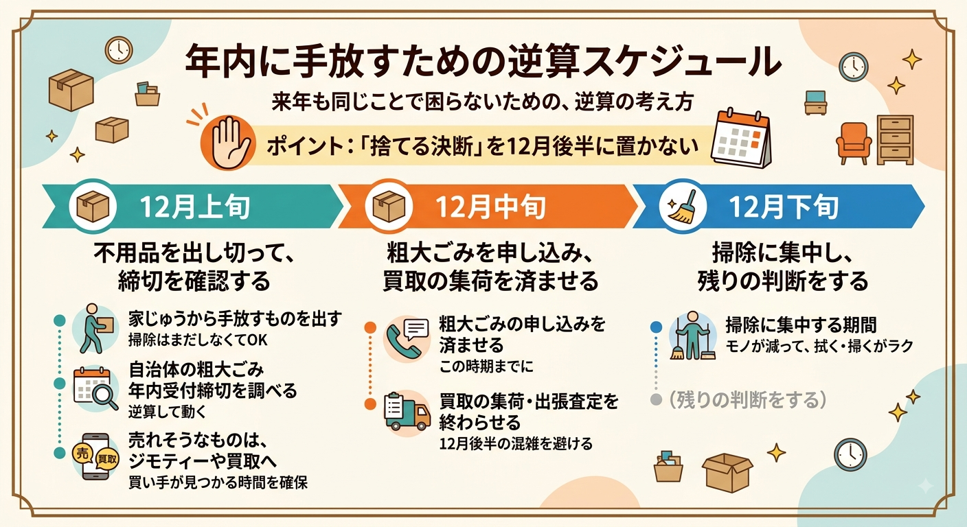 年末 粗大ごみ スケジュール
